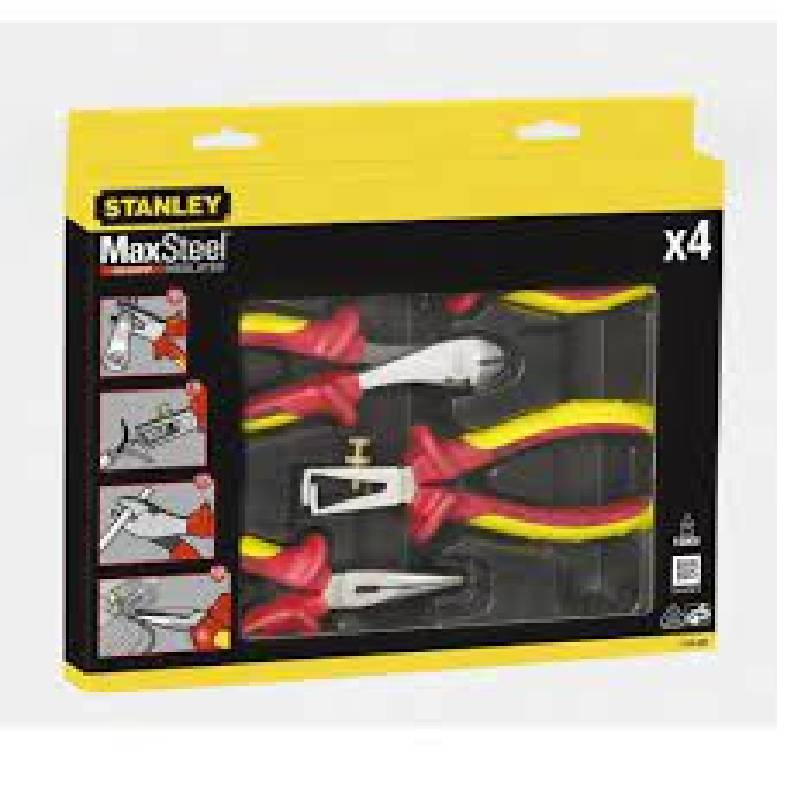 4 PIECES SET MAXSTEEL VDE PLIERS