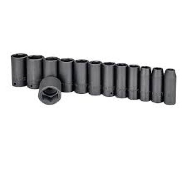 1/2" IMPACT DEEP SOCKET SET - 13 PIECES