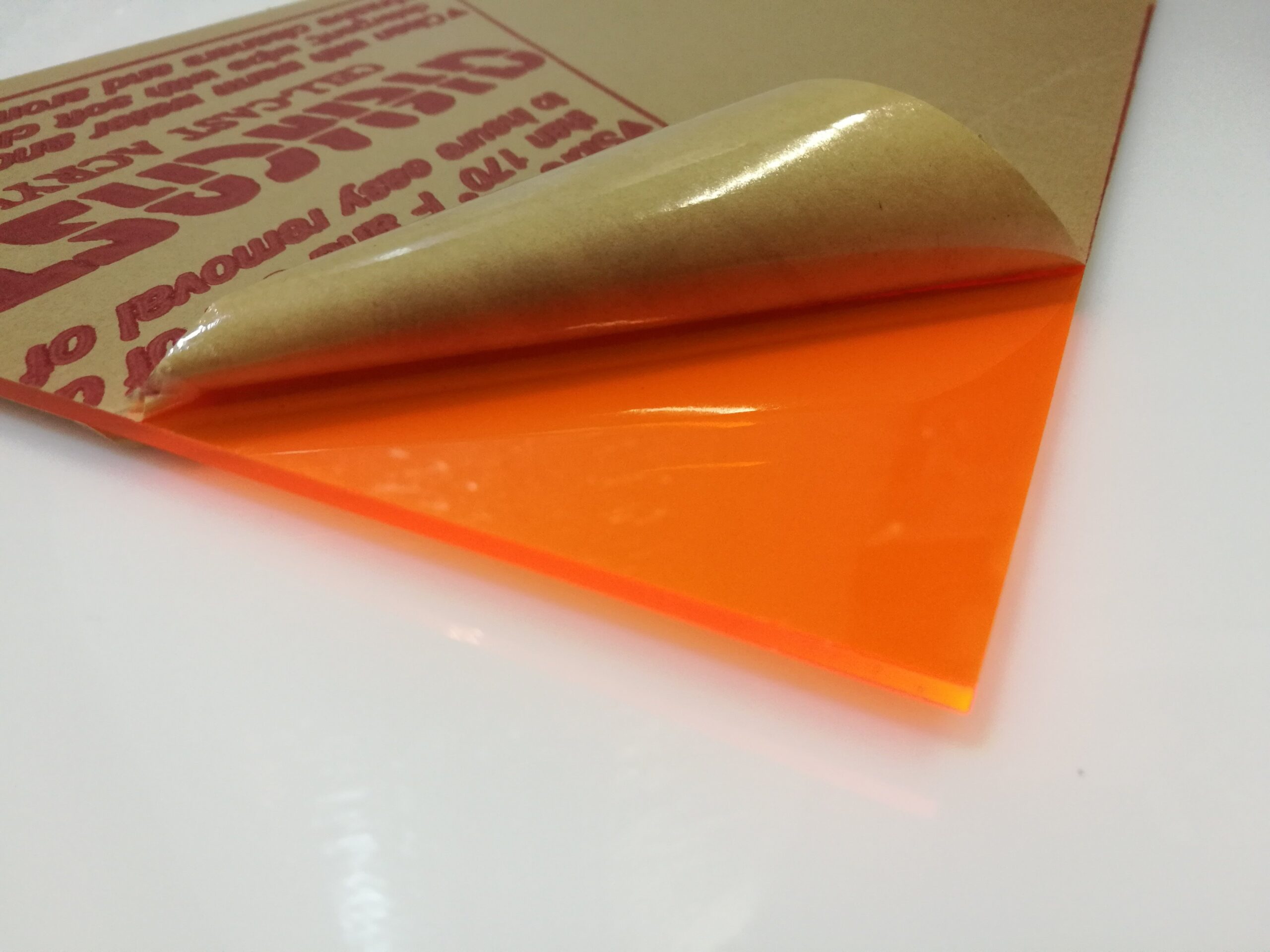 ACRYLIC SHEET 4'X8'X2.8MM TW (266) ORANGE - PLANETECO