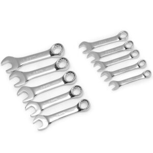 10 Pc. Metric Stubby Combination Wrench Set