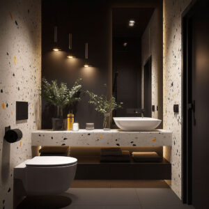 NOIR TERRAZZO MODERN LUXE BATH