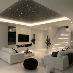 STARRY NIGHT FALSE CEILING LIVING ROOM